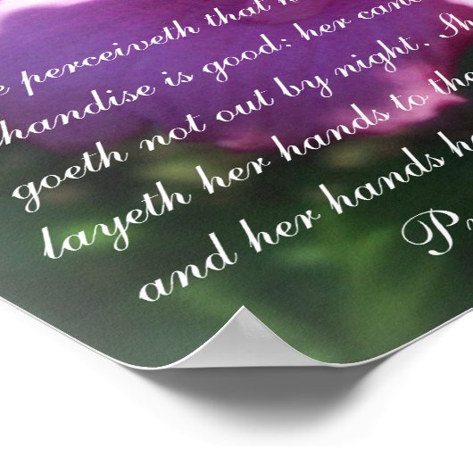 Poster Proverbs 31 Collection~ Pro 31:18-19 (Coin)