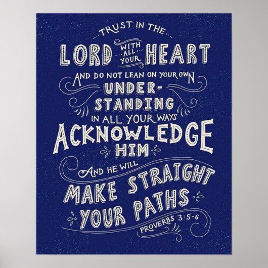 Poster Proverbs 3:5-6 (Devant)