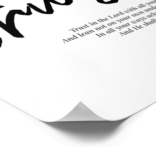 Poster Proverbs 3:5-6 (Coin)