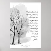 Poster Proverbs 3:5-6 Trust in the Lord (Devant)