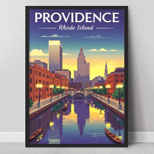 Poster Providence Rhode Island vintage