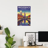 Poster Providence Rhode Island vintage (Bureau à domicile)