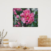 Poster Province à fleurs rose du printemps (Cuisine)