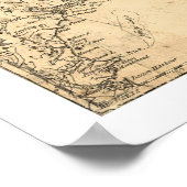 Poster Province de la Nouvelle-Écosse Carte du Canada 177 (Coin)