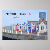 Poster Provincetown Cape Cod Boardwalk Photographie (Devant)