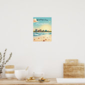 Poster Provincetown, Massachusetts – Plages du Cap Cod (Cuisine)