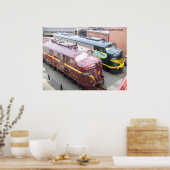 Poster PRR E8A 5809 et ERIE E8A 833 @ Steamtown (Cuisine)