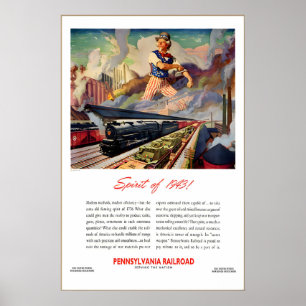 Poster PRR Esprit de 1943 Magazine Patriotique de la Seco