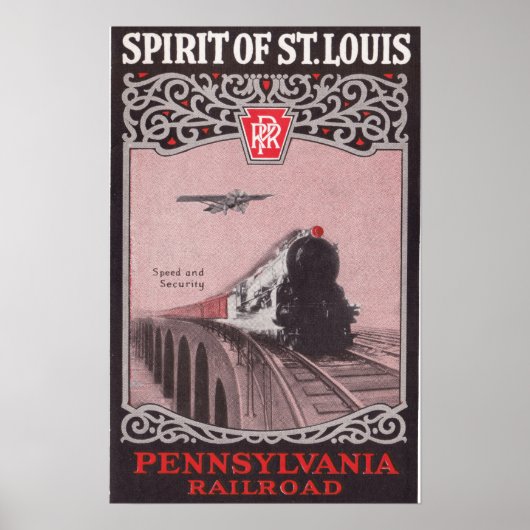 Poster PRR Train Spirit of St. Louis (Devant)