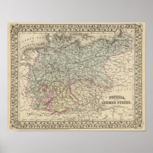 Poster Prusse, États allemands