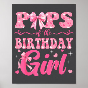 Poster Ps De La Famille De La Fille D'anniversaire Nk Coq
