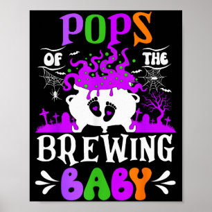 Poster Ps de la future maman Papa à devenir Halloween