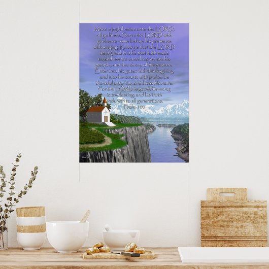 Poster Psalm 100 (Version Tall) (Cuisine)