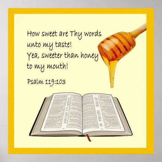 Poster Psalm 119:103  (Devant)