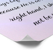 Poster Psalm 16:8, Inspirational Bible Verse (Coin)