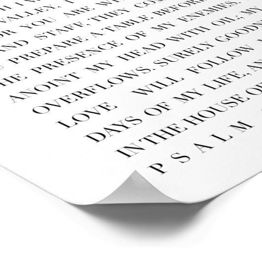 Poster Psalm 23 (Coin)