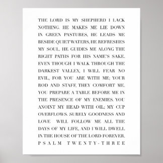 Poster Psalm 23