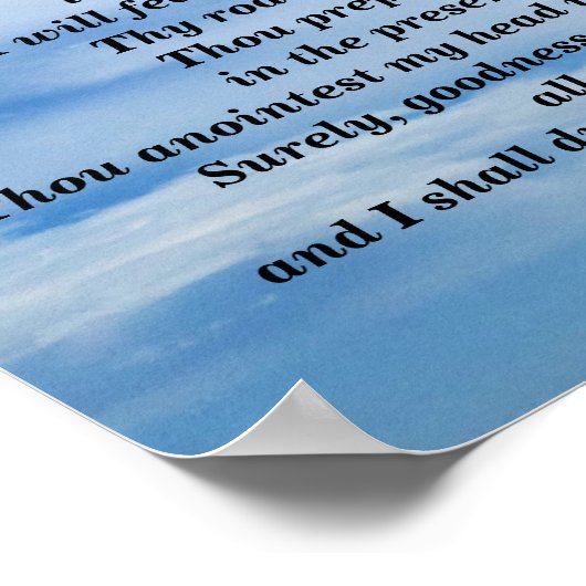 POSTER PSALM 23 (Coin)