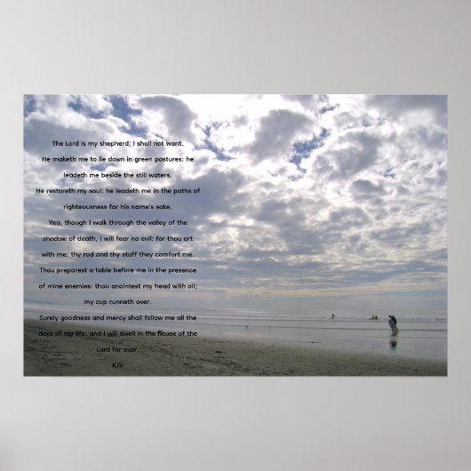 Poster Psalm 23 (Devant)