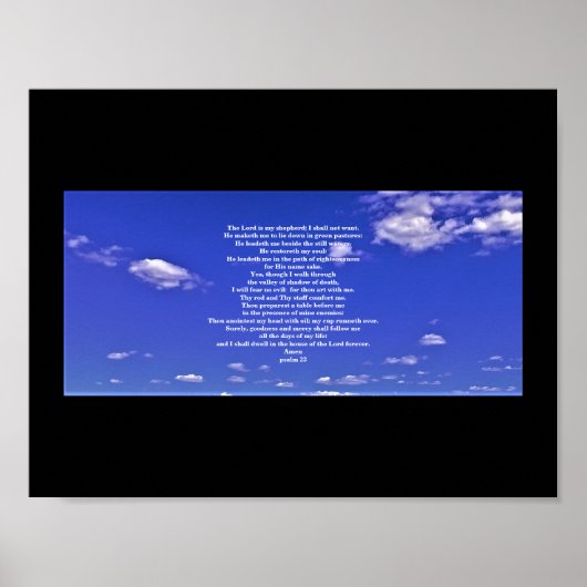 POSTER PSALM 23 (Devant)