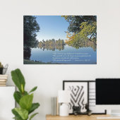 Poster Psalm 23:1-3 Scripture Print (Bureau à domicile)