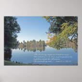 Poster Psalm 23:1-3 Scripture Print (Devant)