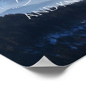 Poster Psalm 46 10, Be Still Misty Mountain Clear Sky (Coin)