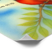 Poster Psalm 46:10 Be Still Red Cardinal Scripture Nature (Coin)