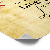 Poster PSALM 90:17 Bénédiction du Seigneur reposait sur n (Coin)