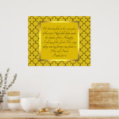 Poster psalm 91:1-2 (Keuken)