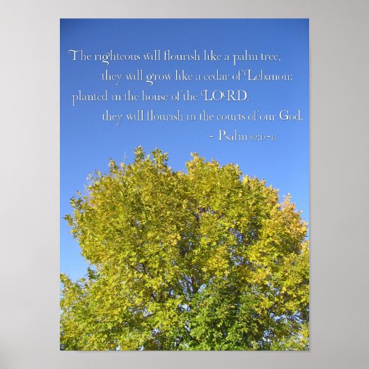 Poster Psalm 92 Blue Sky (Devant)