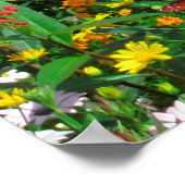 POSTER PSALM FLORAL JAUNE 118:24 PHOTO DESIGN (Coin)