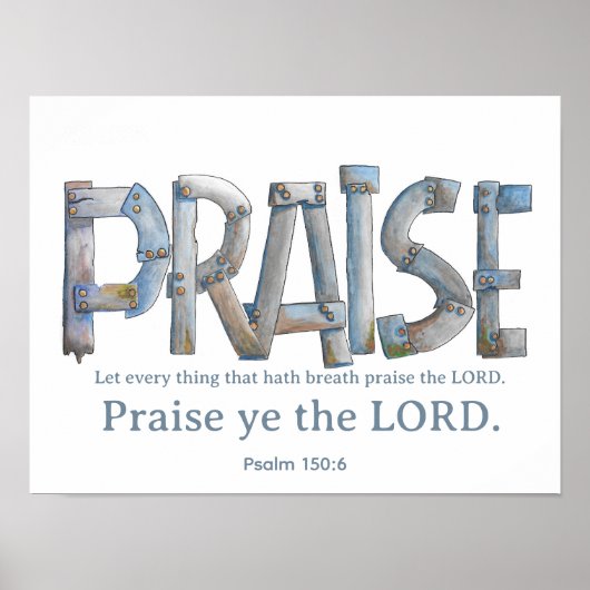 Poster Psalm Praise (Devant)
