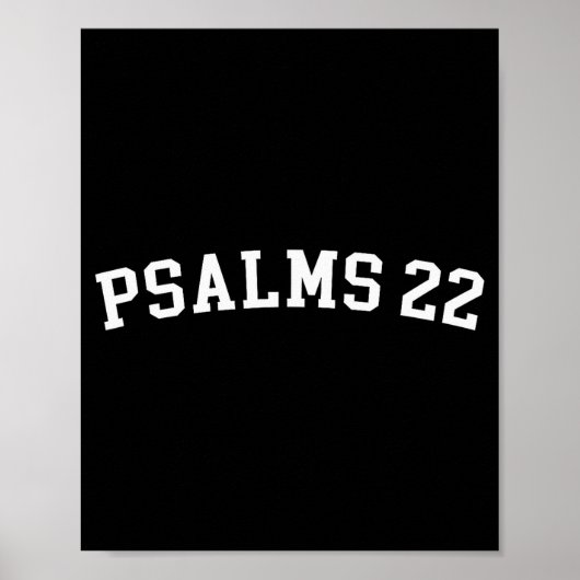 Poster Psalms 22  (Devant)