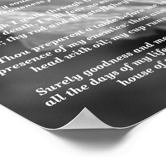 Poster Psalms 23: 1-6 (Coin)