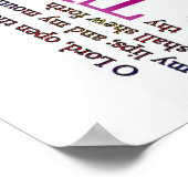 Poster Psalms Bible Texte connexe (Coin)