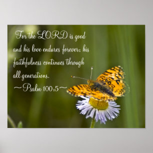 Poster Psaume 100:5