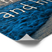 Poster Psaume 100:5 Image coucher de soleil (Coin)