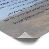 Poster Psaume 100, Criez pour la joie (Coin)