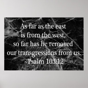 Poster Psaume 103:12