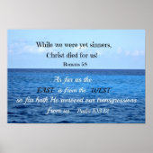 Poster Psaume 103:12 (Devant)