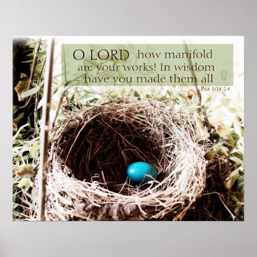 Poster Psaume 104:24 (Devant)