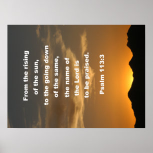 Poster Psaume 113:3