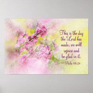 Poster Psaume 118:24 C'est le jour où le Seigneur a fait