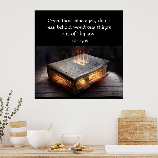 Poster Psaume 119:18 (Cuisine)