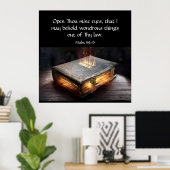 Poster Psaume 119:18 (Bureau à domicile)