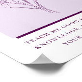 Poster Psaume 119:66 Iris Fleur Chrétienne Moderne (Coin)