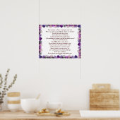Poster Psaume 11 Art des Écritures - La confiance dans le (Cuisine)