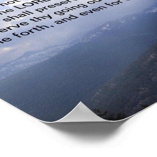 Poster Psaume 121 (Coin)