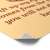 Poster Psaume 121 - Art print (Coin)